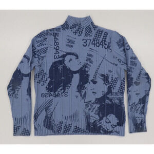 T Co. Modern Pop Art Print Sweater Size Medium